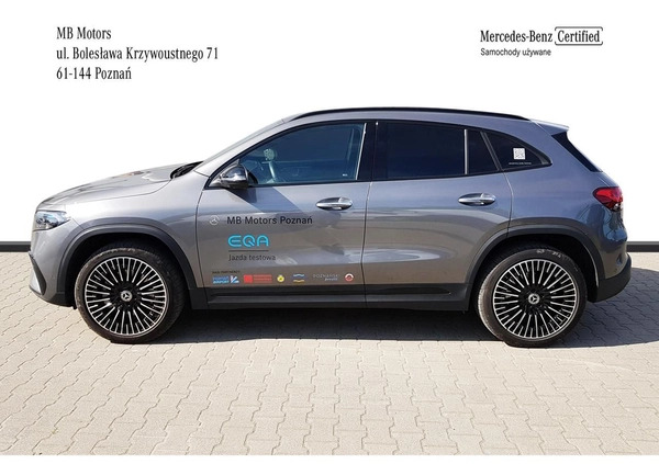 Mercedes-Benz EQA cena 239900 przebieg: 13669, rok produkcji 2023 z Łobżenica małe 254